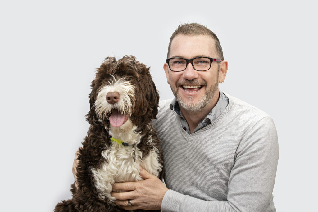 Archie MacKinnon with dog